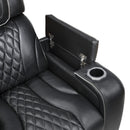  Manufacturer Color_Black -- Apex 8449BK-2PWHM Power Reclining Love Seat with Console, Wireless charger, Air Massage and Heat IMAGE 10
