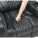  Manufacturer Color_Black -- Apex 8449BK-2PWHM Power Reclining Love Seat with Console, Wireless charger, Air Massage and Heat IMAGE 12
