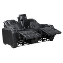  Manufacturer Color_Black -- Apex 8449BK-2PWHM Power Reclining Love Seat with Console, Wireless charger, Air Massage and Heat IMAGE 5