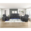  Manufacturer Color_Black -- Apex 8449BK-1PWHM Power Reclining Chair with Power Headrest, Air Massage and Heat and Charging Ports IMAGE 17