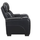  Manufacturer Color_Black -- Apex 8449BK-1PWHM Power Reclining Chair with Power Headrest, Air Massage and Heat and Charging Ports IMAGE 3