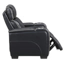  Manufacturer Color_Black -- Apex 8449BK-1PWHM Power Reclining Chair with Power Headrest, Air Massage and Heat and Charging Ports IMAGE 9