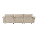  Manufacturer Color_Taupe -- Homelegance Dublin Stationary Fabric Sofa IMAGE 3