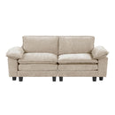  Manufacturer Color_Taupe -- Homelegance Dublin Stationary Fabric Loveseat IMAGE 1