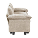  Manufacturer Color_Taupe -- Homelegance Dublin Stationary Fabric Loveseat IMAGE 3