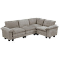  Manufacturer Color_Dark pewter -- Dublin 8450PWT*43ACCR 4 pc Modular Sectional IMAGE 1