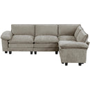  Manufacturer Color_Dark pewter -- Dublin 8450PWT*43ACCR 4 pc Modular Sectional IMAGE 2