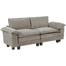  Manufacturer Color_Dark pewter -- Dublin 8450PWT-2* Love Seat IMAGE 2