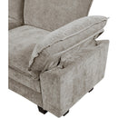  Manufacturer Color_Dark pewter -- Dublin 8450PWT-2* Love Seat IMAGE 5