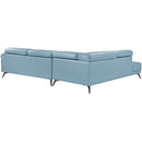  Manufacturer Color_Blue -- Homelegance Giselle Leather Match 2 pc Sectional IMAGE 12