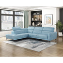  Manufacturer Color_Blue -- Homelegance Giselle Leather Match 2 pc Sectional IMAGE 13