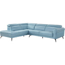  Manufacturer Color_Blue -- Homelegance Giselle Leather Match 2 pc Sectional IMAGE 3