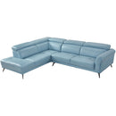  Manufacturer Color_Blue -- Homelegance Giselle Leather Match 2 pc Sectional IMAGE 5