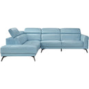 Manufacturer Color_Blue -- Homelegance Giselle Leather Match 2 pc Sectional IMAGE 6