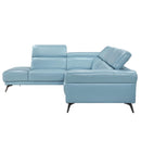  Manufacturer Color_Blue -- Homelegance Giselle Leather Match 2 pc Sectional IMAGE 9