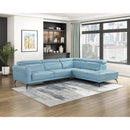  Manufacturer Color_Blue -- Homelegance Giselle Leather Match 2 pc Sectional IMAGE 14