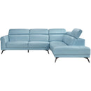  Manufacturer Color_Blue -- Homelegance Giselle Leather Match 2 pc Sectional IMAGE 6