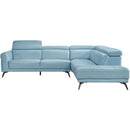  Manufacturer Color_Blue -- Homelegance Giselle Leather Match 2 pc Sectional IMAGE 7