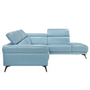  Manufacturer Color_Blue -- Homelegance Giselle Leather Match 2 pc Sectional IMAGE 9