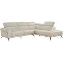  Manufacturer Color_Beige -- Giselle 8456BEG*22LRC 2 pc Sectional with Right Side Chaise IMAGE 1