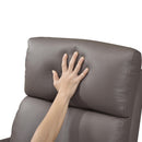  Manufacturer Color_Mocha -- Homelegance Sorrento Swivel Glider Leather Match Recliner IMAGE 10