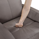  Manufacturer Color_Mocha -- Homelegance Sorrento Swivel Glider Leather Match Recliner IMAGE 11