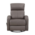  Manufacturer Color_Mocha -- Homelegance Sorrento Swivel Glider Leather Match Recliner IMAGE 1