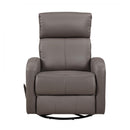  Manufacturer Color_Mocha -- Homelegance Sorrento Swivel Glider Leather Match Recliner IMAGE 1