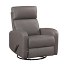  Manufacturer Color_Mocha -- Homelegance Sorrento Swivel Glider Leather Match Recliner IMAGE 2