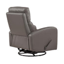  Manufacturer Color_Mocha -- Homelegance Sorrento Swivel Glider Leather Match Recliner IMAGE 4