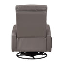 Manufacturer Color_Mocha -- Homelegance Sorrento Swivel Glider Leather Match Recliner IMAGE 5