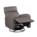  Manufacturer Color_Mocha -- Homelegance Sorrento Swivel Glider Leather Match Recliner IMAGE 7