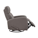  Manufacturer Color_Mocha -- Homelegance Sorrento Swivel Glider Leather Match Recliner IMAGE 8