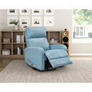  Manufacturer Color_Blue -- Sorrento 8458BUE-1SW Swivel Glider Reclining Chair IMAGE 12
