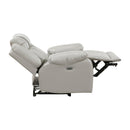  Manufacturer Color_Grey -- Homelegance Huron Power Polyurethane Recliner IMAGE 11