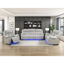  Manufacturer Color_Grey -- Homelegance Huron Power Polyurethane Recliner IMAGE 16