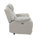  Manufacturer Color_Grey -- Homelegance Huron Power Polyurethane Recliner IMAGE 3