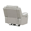 Manufacturer Color_Grey -- Homelegance Huron Power Polyurethane Recliner IMAGE 4