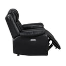  Manufacturer Color_Black -- Huron 8457BLK-1PW Power Reclining Chair with LED and Charging Ports IMAGE 10