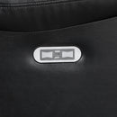  Manufacturer Color_Black -- Huron 8457BLK-1PW Power Reclining Chair with LED and Charging Ports IMAGE 12