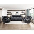  Manufacturer Color_Black -- Huron 8457BLK-1PW Power Reclining Chair with LED and Charging Ports IMAGE 15
