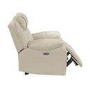  Manufacturer Color_Beige -- Huron 8457BEG-1PW Power Reclining Chair with LED and Charging Ports IMAGE 10