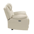  Manufacturer Color_Beige -- Huron 8457BEG-1PW Power Reclining Chair with LED and Charging Ports IMAGE 3