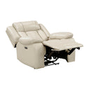  Manufacturer Color_Beige -- Huron 8457BEG-1PW Power Reclining Chair with LED and Charging Ports IMAGE 8