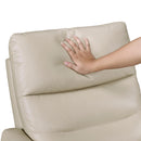  Manufacturer Color_Taupe -- Homelegance Cassian Swivel Glider Leather Match Recliner IMAGE 10