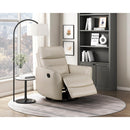  Manufacturer Color_Taupe -- Homelegance Cassian Swivel Glider Leather Match Recliner IMAGE 11