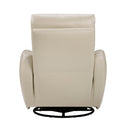  Manufacturer Color_Taupe -- Homelegance Cassian Swivel Glider Leather Match Recliner IMAGE 5