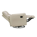  Manufacturer Color_Taupe -- Homelegance Cassian Swivel Glider Leather Match Recliner IMAGE 9