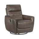  Manufacturer Color_Dark brown -- Cassian 8488DB-1 Swivel Glider Reclining Chair IMAGE 2