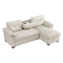  Homelegance Elara 8477BEG*SC 2 pc Reversible Sectional with Pull-out Bed, Reversible Chaise and Hidden Storage IMAGE 11